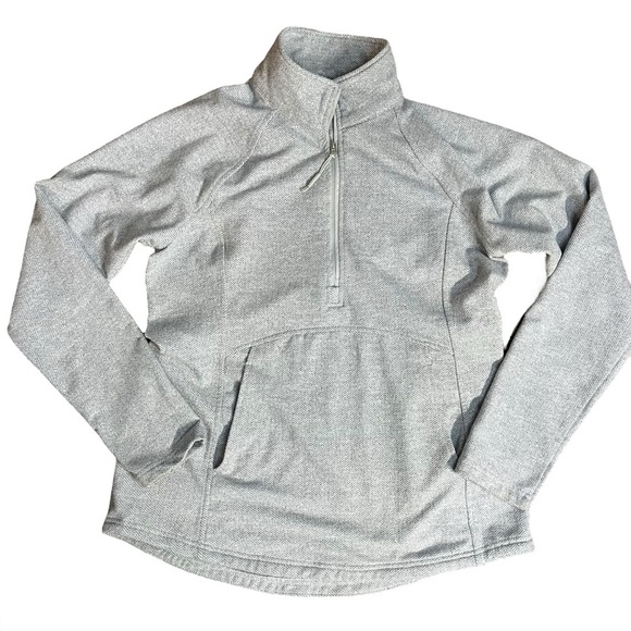 Kyodan Gray Stretch Fleece Quarter-Zip Pullover Sz L - Picture 1 of 7